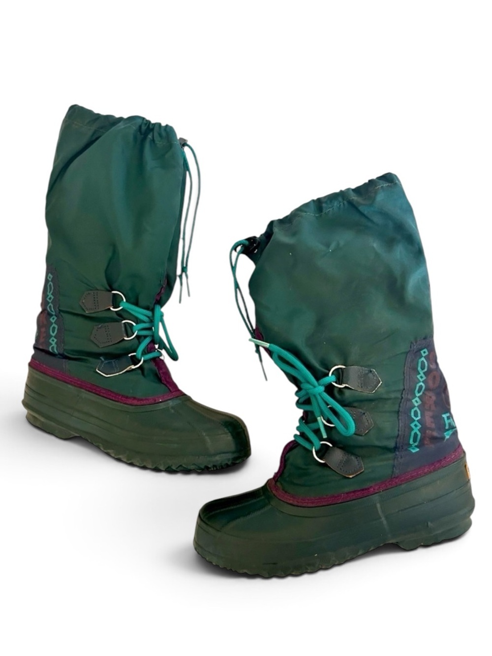 SOREL Freestyle Green Waterproof Winter Boots Womens 7